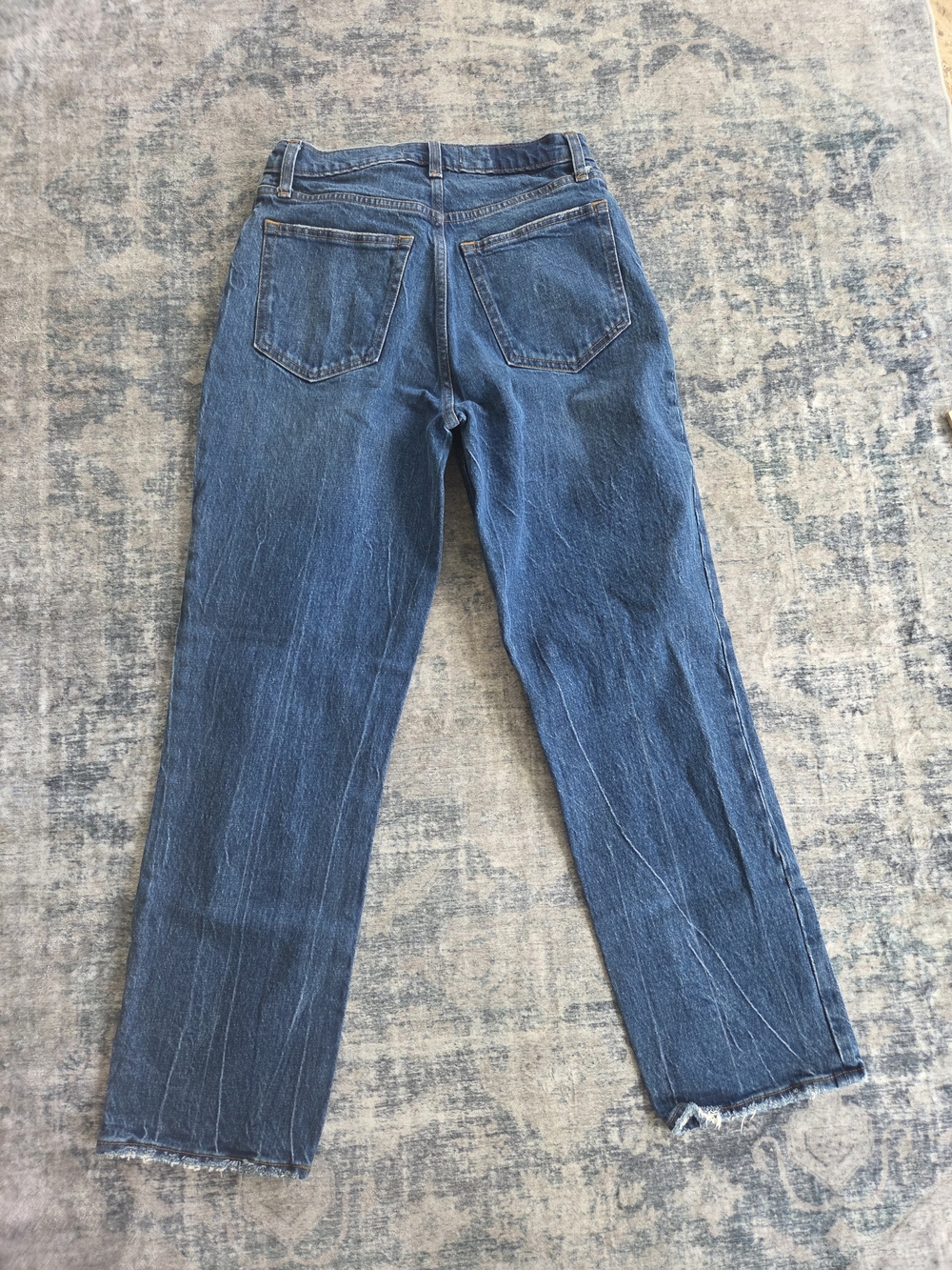Abercrombie & Fitch Dark Blue Denim 90s Straight Ultra High Rise - Picture 9 of 9